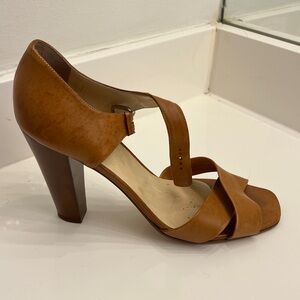 Cole Haan all-leather high heel sandals. Size 10B